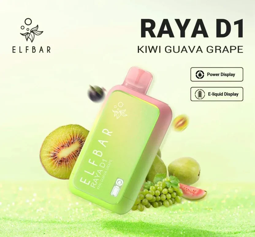 Elf Bar Raya D1 13000 Puffs – Kiwi Guava Grape | Vape Shop Indore
